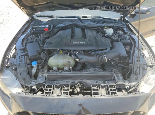 1FA6P8CF6M5153842 2021 FORD MUSTANG Black Widok wnętrza z tyłu