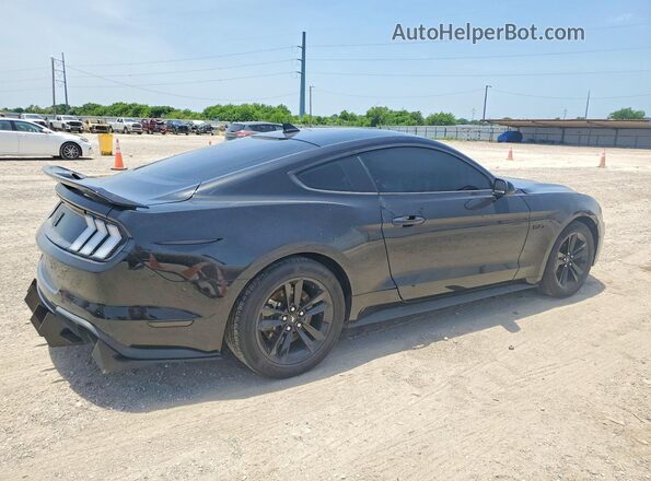 1FA6P8CF6M5153842 2021 FORD MUSTANG Black Tył prawy