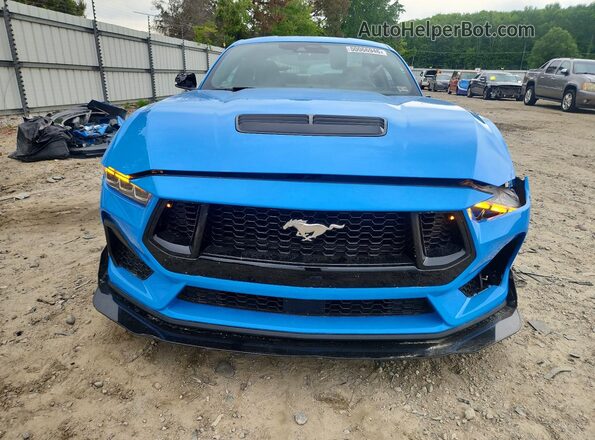 1FA6P8CF6R5411574 2024 FORD MUSTANG Blue Front view