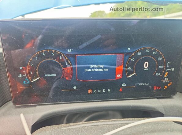 1FA6P8CF6R5411574 2024 FORD MUSTANG Blue Instrument cluster view