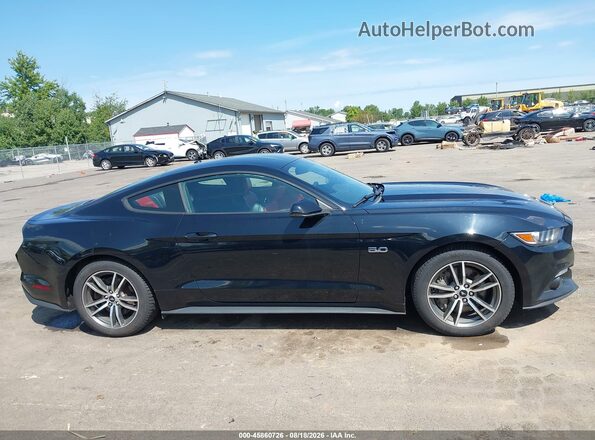 1FA6P8CF7H5256385 2017 FORD MUSTANG Black Սալոնի հետևի տեսք