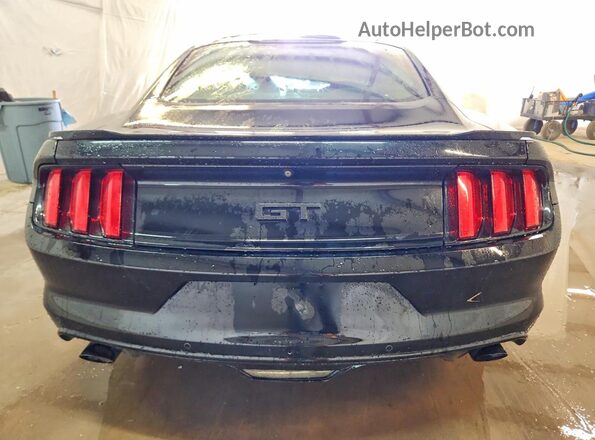1FA6P8CF7H5316228 2017 FORD MUSTANG Black Вид ззаду
