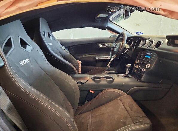 1FA6P8CF7H5316228 2017 FORD MUSTANG Black Вид салону спереду
