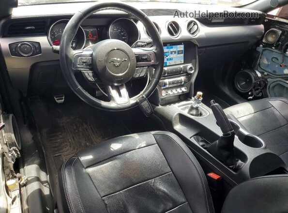 1FA6P8CF7J5117217 2018 FORD MUSTANG Black Widok deski rozdzielczej