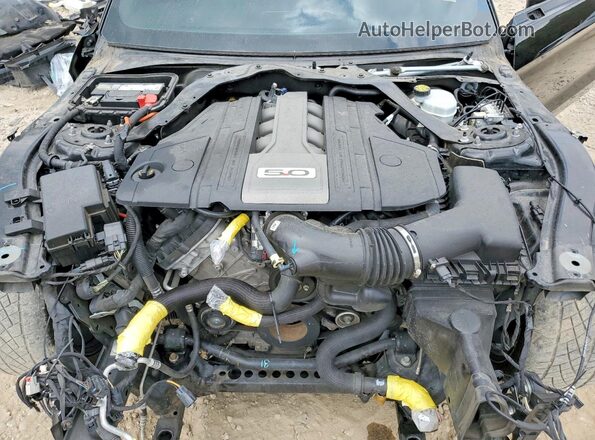1FA6P8CF7J5117217 2018 FORD MUSTANG Black Widok wnętrza z tyłu