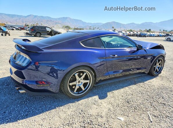 1FA6P8CF7J5138214 2018 FORD MUSTANG Blue Tył prawy