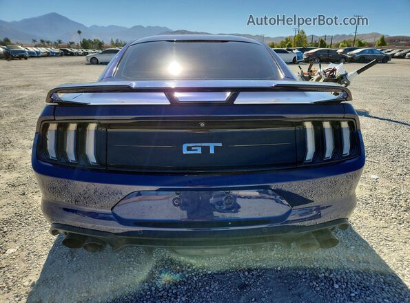 1FA6P8CF7J5138214 2018 FORD MUSTANG Blue Widok z tyłu