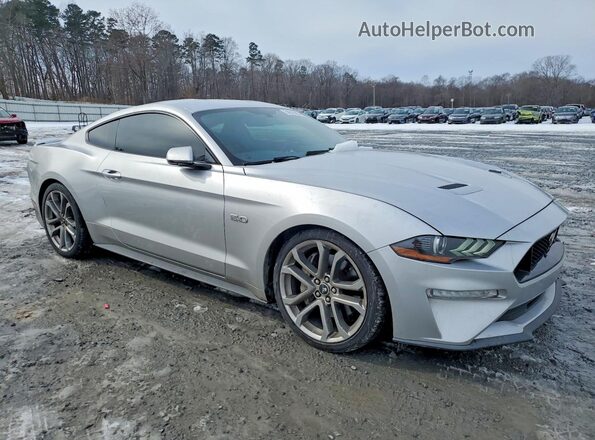 1FA6P8CF7K5164247 2019 FORD MUSTANG Серый Передняя правая четверть