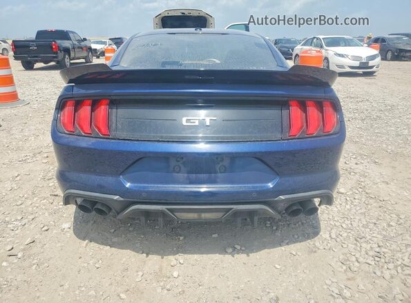 1FA6P8CF7K5204780 2019 FORD MUSTANG Blue Rear view
