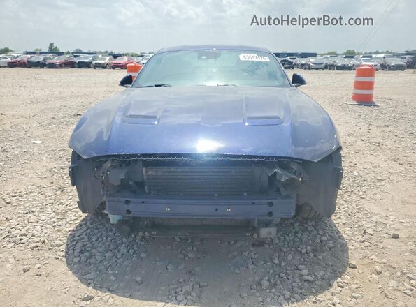 1FA6P8CF7K5204780 2019 FORD MUSTANG Blue Front view