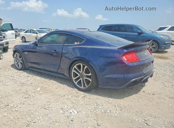 1FA6P8CF7K5204780 2019 FORD MUSTANG Blue Rear left