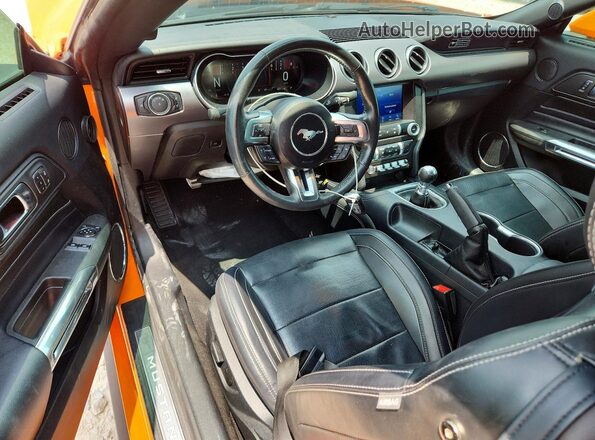 1FA6P8CF7L5124073 2020 FORD MUSTANG Orange Dashboard view