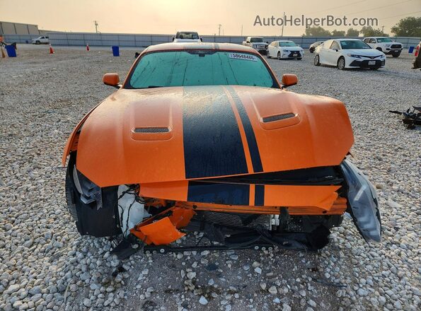 1FA6P8CF7L5124073 2020 FORD MUSTANG Orange Front view