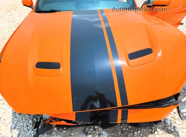 1FA6P8CF7L5124073 2020 FORD MUSTANG Orange Rear interior view
