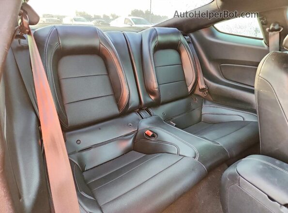 1FA6P8CF7L5124073 2020 FORD MUSTANG Orange Rear seats view