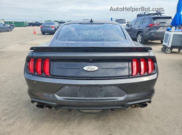 1FA6P8CF7L5154433 2020 FORD MUSTANG Charcoal Rear view