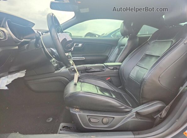 1FA6P8CF7L5154433 2020 FORD MUSTANG Charcoal Front interior view