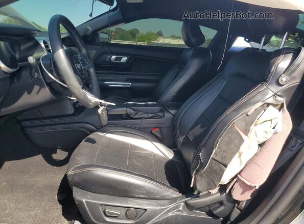 1FA6P8CF7L5185519 2020 FORD MUSTANG Black Front interior view