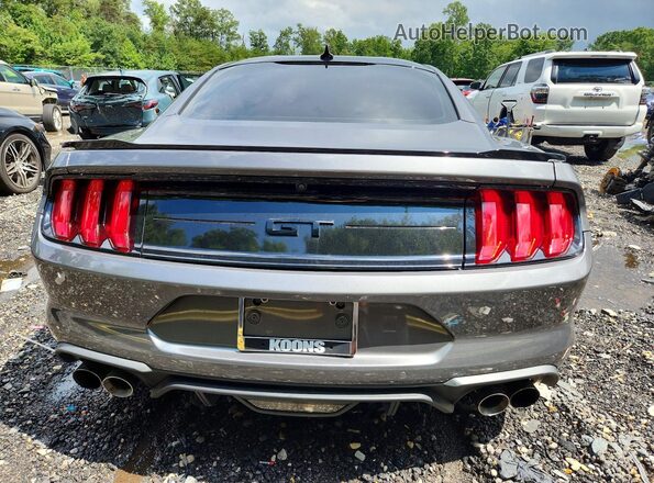 1FA6P8CF7M5116492 2021 FORD MUSTANG Gray Հետևի տեսք