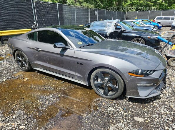 1FA6P8CF7M5116492 2021 FORD MUSTANG Gray Առջևի աջ