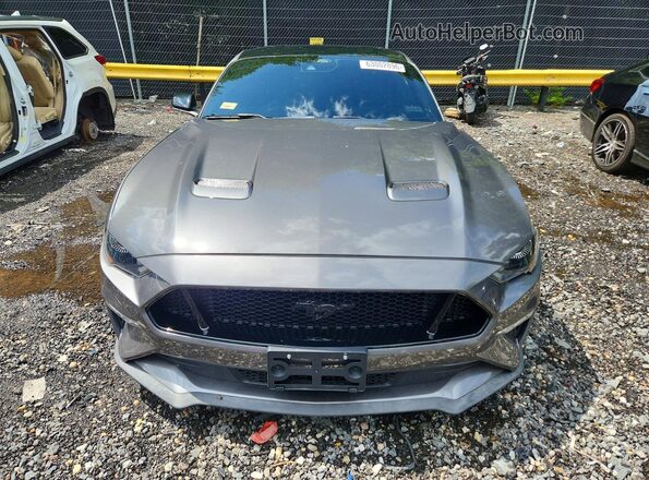 1FA6P8CF7M5116492 2021 FORD MUSTANG Gray Դիմացի տեսք