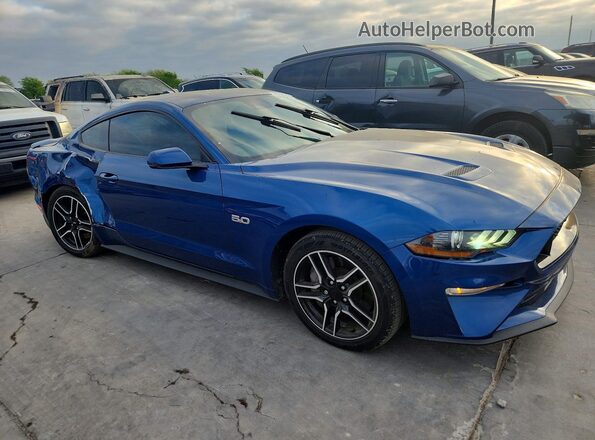 1FA6P8CF7N5112184 2022 FORD MUSTANG Blue წინა მარჯვენა