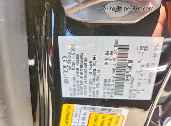 1FA6P8CF7P5300710 2023 FORD MUSTANG Black VIN კოდის სტიკერის ხედი