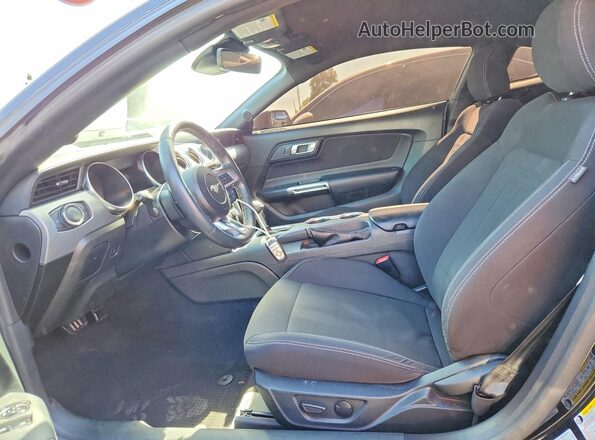 1FA6P8CF7P5300710 2023 FORD MUSTANG Black წინა სალონის ხედი