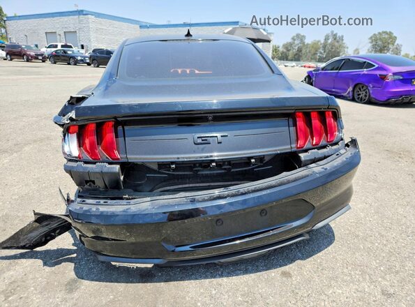 1FA6P8CF7P5300710 2023 FORD MUSTANG Black უკანა ხედი