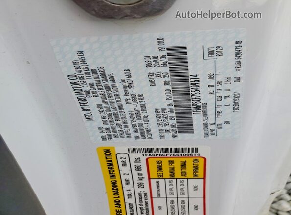 1FA6P8CF7S5409614 2025 FORD MUSTANG Белый Вид подкапотного пространства