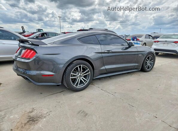 1FA6P8CF8H5223623 2017 FORD MUSTANG Gray Trasero derecho