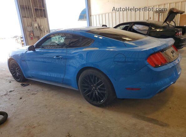 1FA6P8CF8H5228868 2017 FORD MUSTANG Blue Rear left
