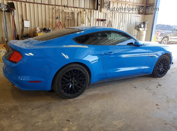 1FA6P8CF8H5228868 2017 FORD MUSTANG Blue Rear right