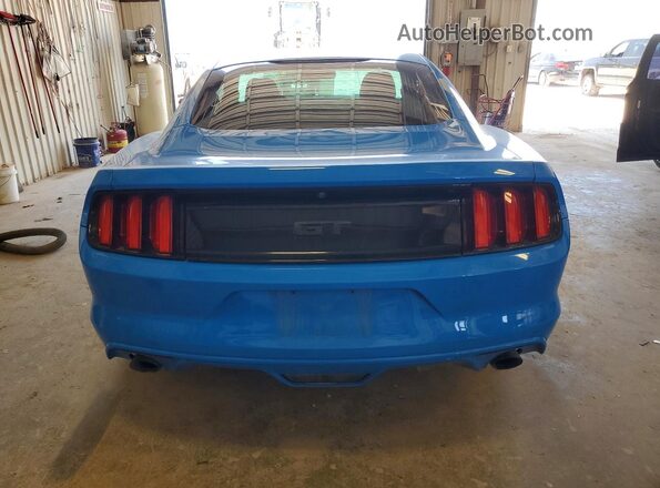 1FA6P8CF8H5228868 2017 FORD MUSTANG Blue Rear view
