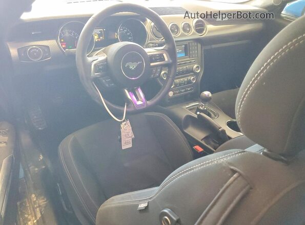 1FA6P8CF8H5228868 2017 FORD MUSTANG Blue Dashboard view
