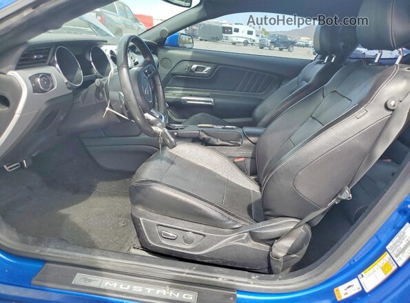 1FA6P8CF8H5266553 2017 FORD MUSTANG Blue Սալոնի դիմացի տեսք