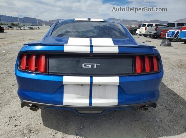 1FA6P8CF8H5266553 2017 FORD MUSTANG Blue Հետևի տեսք