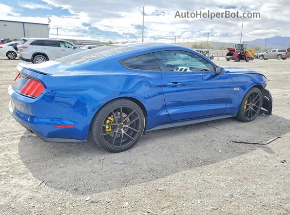 1FA6P8CF8H5266553 2017 FORD MUSTANG Blue Հետևի աջ