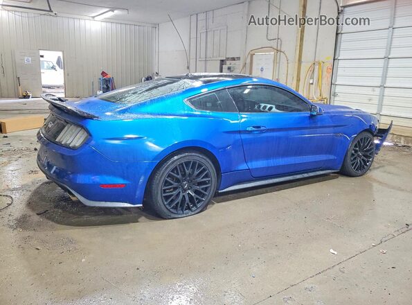 1FA6P8CF8H5309188 2017 FORD MUSTANG Blue Rear right