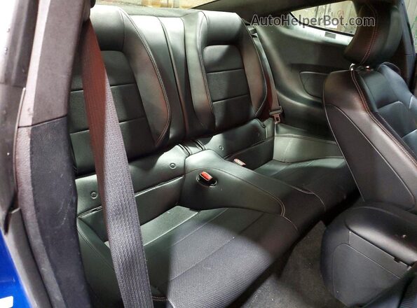 1FA6P8CF8H5309188 2017 FORD MUSTANG Blue Rear seats view