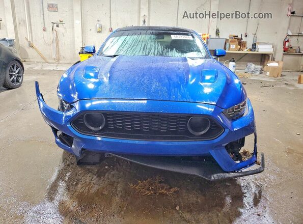 1FA6P8CF8H5309188 2017 FORD MUSTANG Blue Front view