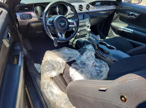 1FA6P8CF8H5340750 2017 FORD MUSTANG Gray წინა პანელის ხედი