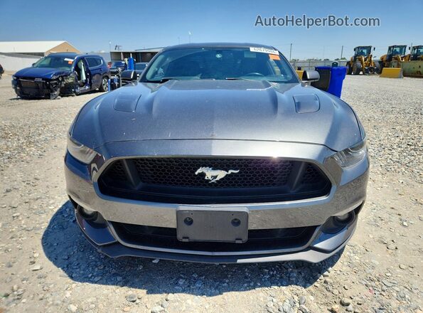 1FA6P8CF8H5340750 2017 FORD MUSTANG Gray წინა ხედი