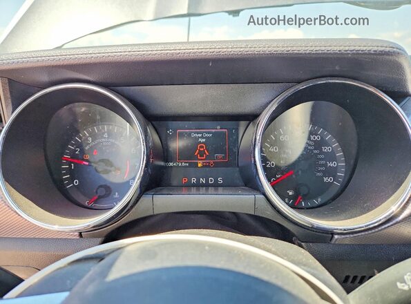 1FA6P8CF8H5340750 2017 FORD MUSTANG Gray ხელსაწყოთა პანელის ხედი