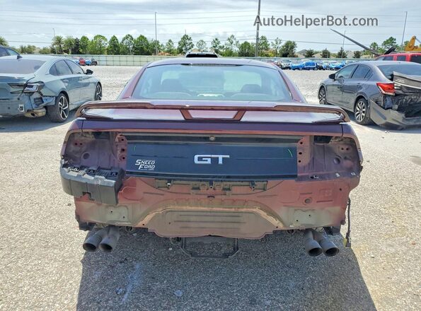1FA6P8CF8J5114343 2018 FORD MUSTANG Maroon Vista trasera
