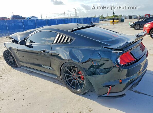 1FA6P8CF8J5122409 2018 FORD MUSTANG Black Trasero izquierdo