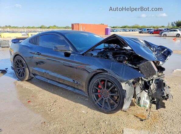 1FA6P8CF8J5122409 2018 FORD MUSTANG Black Delantero derecho