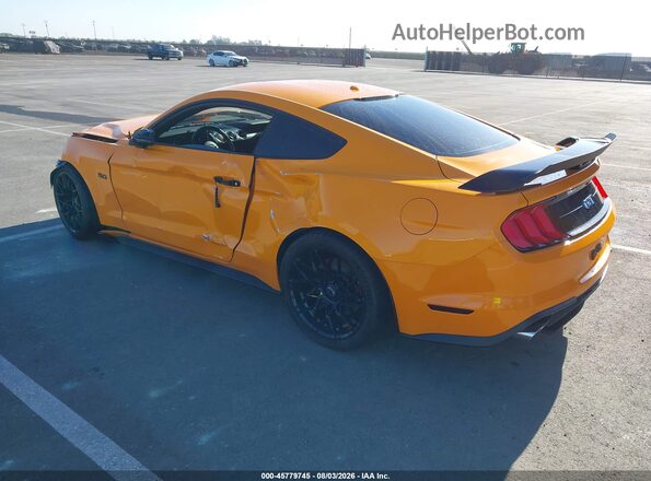 1FA6P8CF8K5115459 2019 FORD MUSTANG Оранжевый Задняя левая четверть