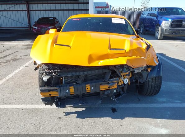 1FA6P8CF8K5115459 2019 FORD MUSTANG Оранжевый Вид спереди