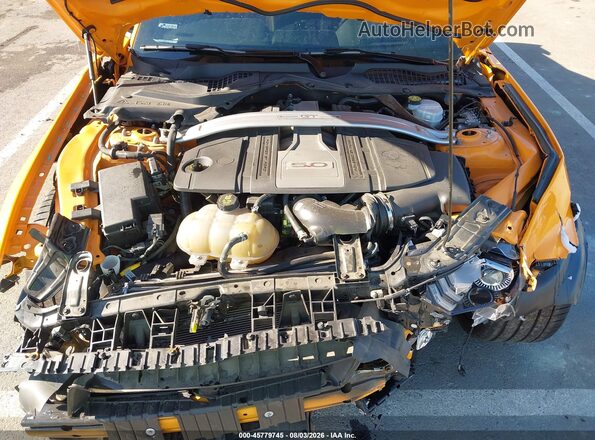 1FA6P8CF8K5115459 2019 FORD MUSTANG Оранжевый Вид сзади